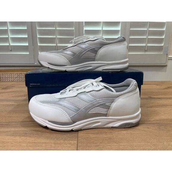 SAS Women's Tour Mesh Lace-Up Sneaker White/Silver Size 10.5 W3 Triple Wide NIB - Picture 3 of 14
